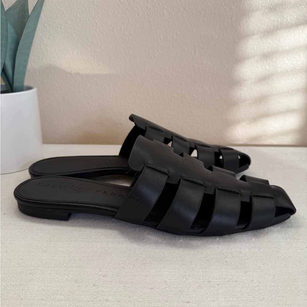 Katy Perry Collections Black Fisherman Mules - Picture 4 of 9